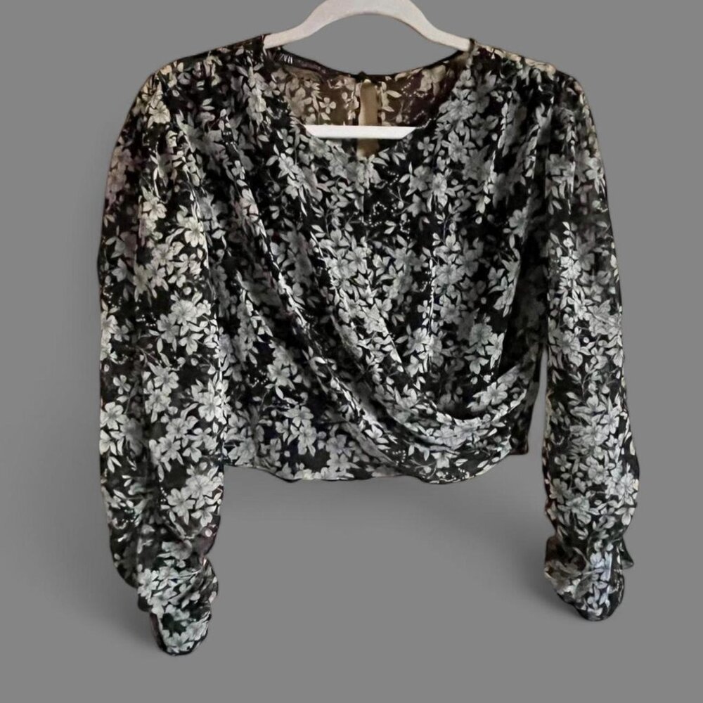 Zara Floral Blouse Top